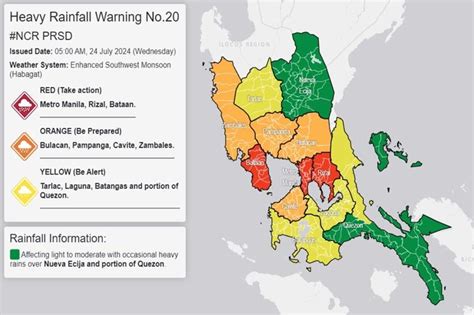storm signal in batangas today|Heavy rainfall warning up in Metro Manila, nearby provinces.